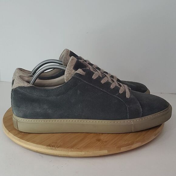 Brunello Cucinelli Men's Blue Suede Sneakers Size EU 45 - Picture 2 of 13